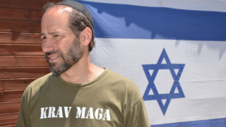 Caption: Krav Maga expert Moshe Katz. What caused Jews to forget their warrior spirit?