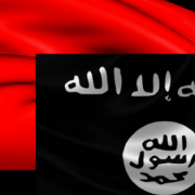 The flags of ISIS and the Soviet Union. Photos: Bigstock