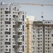 Construction of residential apartments in Ashdod in 2013. Photo: Moshe Shai/Flash90