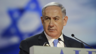 PM Netanyahu, addressing the AIPAC conference in Washington, DC on Monday. Photo: Amos Ben Gershom/GPO