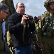 Israeli defense minister Moshe "Boogie" Ya'alon seen during an army exercise . Photo by Ariel Hermoni/Ministry of Defense.