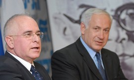 Ze'ev Jabotinsky (L) with Prime Minister Netanyahu. Photo: Wikipedia